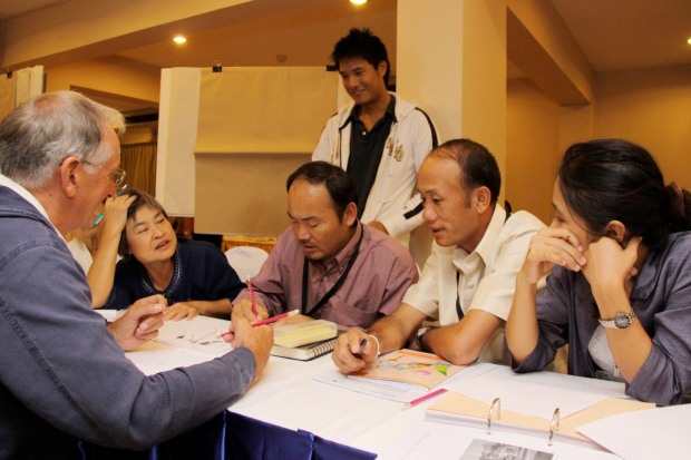 Peter Davis with colleagues in Bangkok